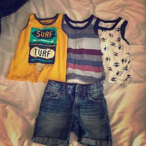 Boys bundle tank tops and shorts